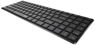Toetsenbord Rapoo "E9100M" multimodus draadloos ultraslank, QWERTY, Zwart-2