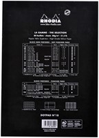 Schrijfblok Rhodia A4 80vel dots zwart-2