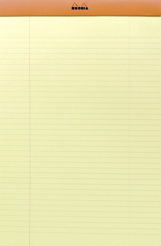 Schrijfblok Rhodia A4 80vel lijn oranje-3