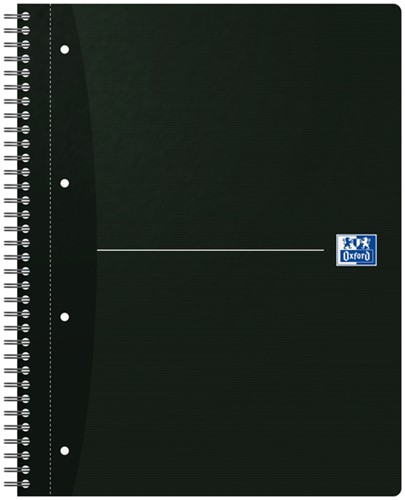 Collegeblok Oxford Essentials spiraal A4+ 90vel 4-gaats lijn ass.-3