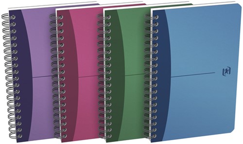 Notitieboek Oxford Urban spiraal 170x110mm lijn ass.