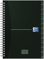 Adresboek Oxford Office Essentials A5 met dubbelspiraal-2