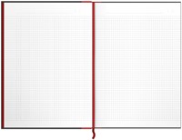 Notitieboek Oxford Black 'n Red A4 96vel ruit 5mm ass.-3