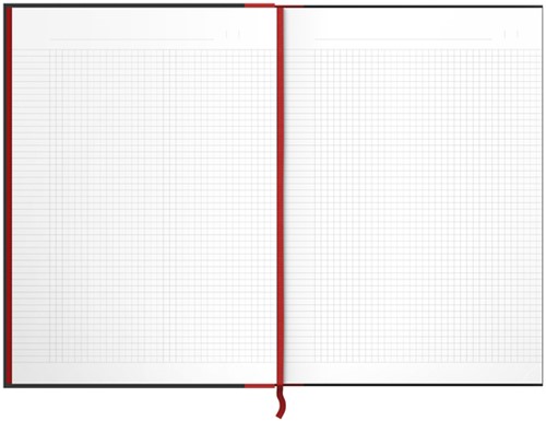 Notitieboek Oxford Black 'n Red A4 96vel ruit 5mm ass.-3