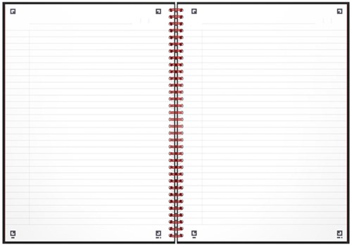 Notitieboek Oxford Black 'n Red A4 70v lijn ass-2