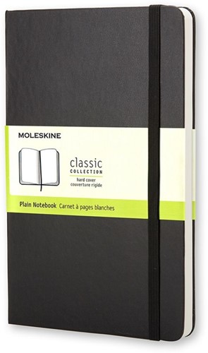 Notitieboek Moleskine blanco large 130x210mm zwart