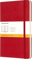 Notitieboek Moleskine lijn large rood 130x210mm