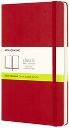 Notitieboek Moleskine blanco large rood 130x210mm