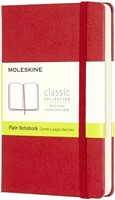 Notitieboek Moleskine blanco pocket rood 90x140mm