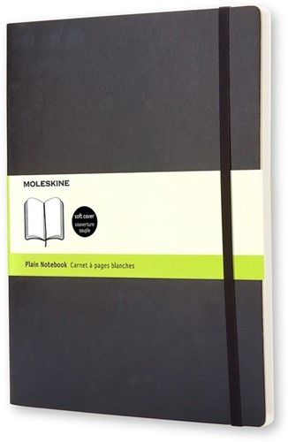 Notitieboek Moleskine blanco xl zachte kaft 190x250mm