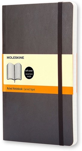 Notitieboek Moleskine lijn pocket zachte kaft 90x140mm