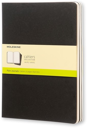 Schrift Cahier blanco XL zwart 190x250mm