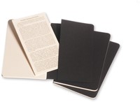 Schrift Cahier blanco pocket zwart 90x140mm-1