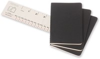 Schrift Cahier blanco pocket zwart 90x140mm-2