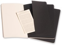 Schrift Cahier blanco large zwart 130x210mm-1