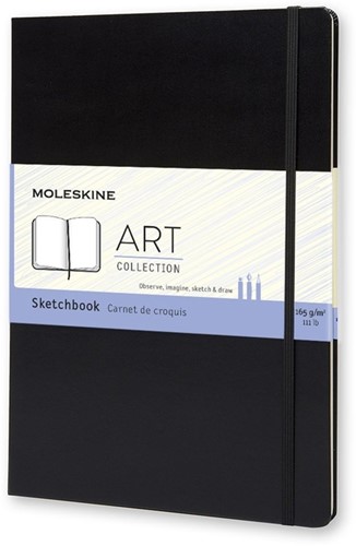 Schetsboek Moleskine A4 zwart 96vel 210x297mm