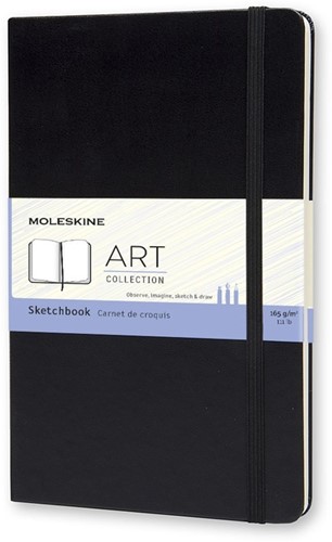 Schetsboek Moleskine L 130x210mm zwart 100vel