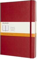 Notitieboek Moleskine XL 190x250mm lijn scarlet rood