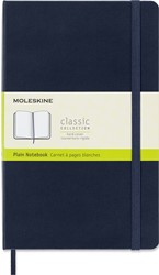 Notitieboek Moleskine L 130x210mm blanco sapphire blue