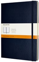 Notitieboek Moleskine XL 190x250mm lijn saffierblauw