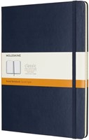 Notitieboek Moleskine XL 190x250mm lijn saffierblauw