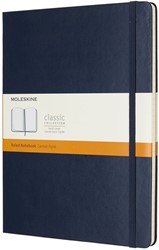 Notitieboek Moleskine XL 190x250mm lijn saffierblauw