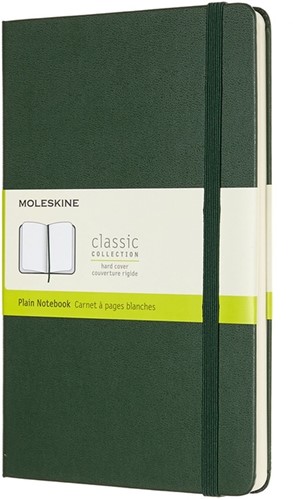 Notitieboek Moleskine L 130x210mm blanco myrtle green