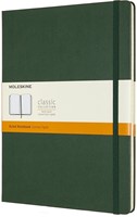 Notitieboek Moleskine XL 190x250mm lijn myrtle green