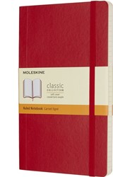 Notitieboek Moleskine L 130x210mm lijn scarlet rood