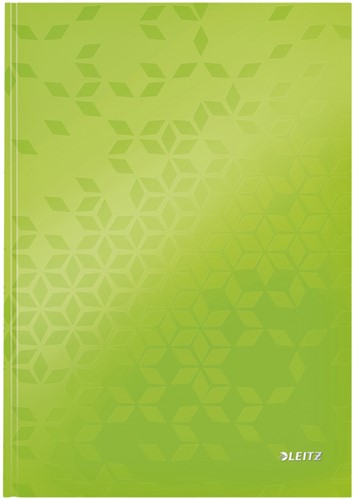 Notitieboek Leitz WOW A4 lijn 80vel groen
