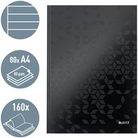 Notitieboek Leitz WOW A4 lijn zwart-5