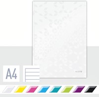 Notitieboek Leitz WOW A4 lijn wit