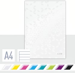 Notitieboek Leitz WOW A4 lijn wit