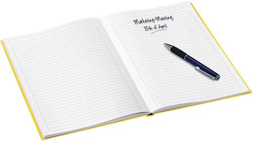Notitieboek Leitz WOW A5 lijn geel-2