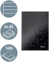 Notitieboek Leitz WOW A5 lijn zwart-6