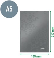 Notitieboek Leitz WOW A5 lijn zwart-8