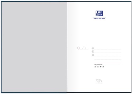 Notitieboek Oxford Smart Black A4 96vel zwart lijn-2