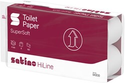 Toiletpapier Satino MT1 HiLine 4-laags 8x150 vel wit 043030