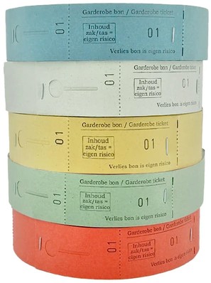 Garderobebon dubbel rood rol/500-2