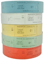 Garderobebon dubbel blauw rol/500-2