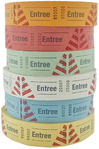 Entreebewijs Neutraal blauw rol/1000-2