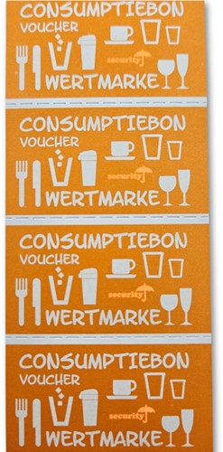 Consumptiebon UV beveiliging oranje
