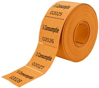 Consumptiebon 1/2 oranje set/5