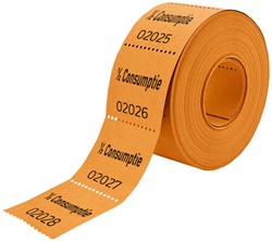 Consumptiebon 1/2 oranje set/5