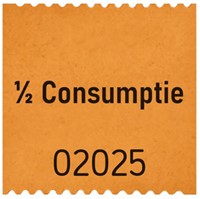Consumptiebon 1/2 oranje set/5-2
