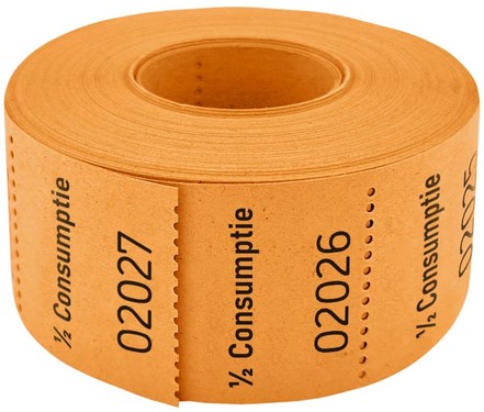 Consumptiebon 1/2 oranje set/5-3