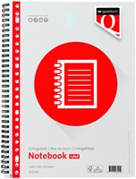 Schrijfblok Quantore A4 23r spiraal/college lijn 