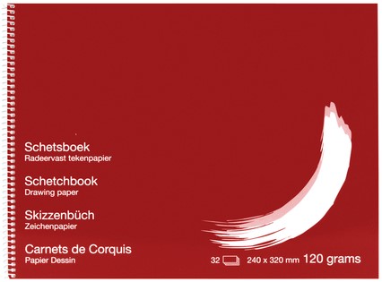 Schetsboek Papyrus 24x32cm 120 gr 32 vel