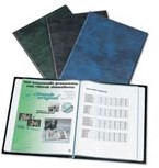 Showalbum A5 Rillstab 20 tassen zwart