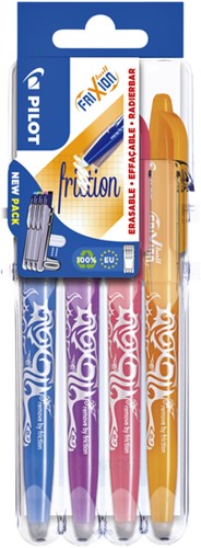 Rollerpen Pilot Frixion Set2Go fun BL-FR7 0.35mm pk/4 assorti